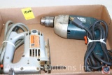 Black and Decker Jigsaw; and B+D Electric Drill