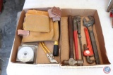 Tool Belt; Wires; Flux-Core Wire; 15'' Crescent Wrench; 10'' Pipe Wrench and More