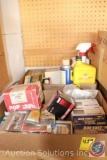 Staples; Rivets; Washers; Fuel Filters; Chain Guard and Door Bolt; Car Cleaning Supplies; Nuts;