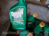 [11] Qts. Of Quaker State SAE 30 H-D, and 5W-30 Deluxe Motor Oil