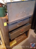 Vintage Craftsman 3-Drawer Rolling Cabinet Tool Chest Measuring 26x18x32 (Some Rust on Top and