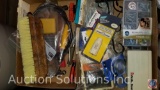 Assorted Hand Tools; Misc. Household Hardware; Brackets and Hooks; Craftsman Rethreading Die Set,