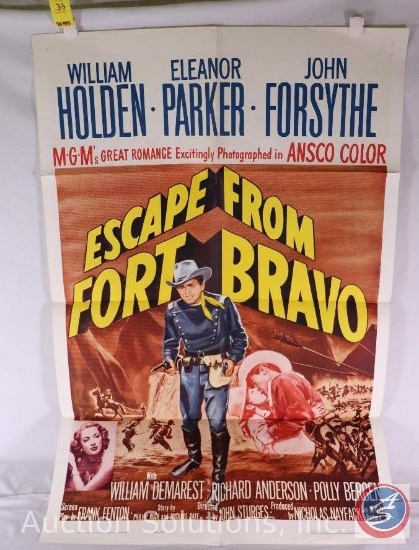 Escape from Fort Bravo Vintage Movie Poster 1962