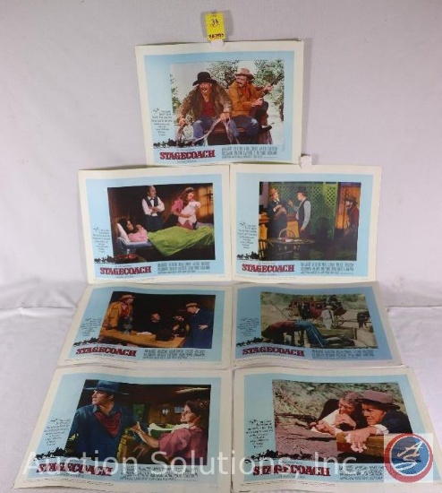 (8) 66/132 Lobby Cards from Stagecoach 1966