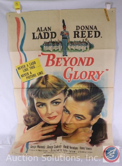 Beyond Glory Vintage Movie Poster 48/1205 36026 {{TORN CORNER/GLUE MARKS}}
