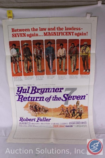 Return of the Seven Vintage Movie Poster 1966