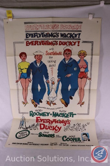 Everything's Ducky Vintage Movie Poster, 2341 1961 {{SOME WEAR AND TEAR}}
