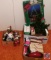 (3) boxes containing assorted Christmas and home decor