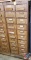 Vintage wood 20 drawer card catalog cabinet- (52.5