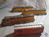 [4] HO Scale Union Pacific Model Train Cars/Engines in Original Boxes