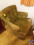 Green upholstered chair (29