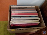 Box of assorted 33 size records (sets and singles)