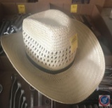 Bailey Woven Straw Western Cowboy hat size 7 1/8