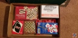 Assorted games, gaming boards and picture frame