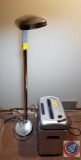 Floor lamp (model #GX9906F), Ativa Vortex (HS1000) credit card/CD/DVD shredder