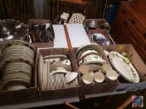 (4) boxes containing Franciscan dishware made in California; (14) saucers, (6) soup bowls, (10)