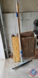 (3) long handled squeegees
