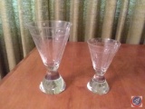(3) boxes containing; assorted glassware