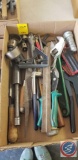 (2) flats containing assorted hand tools including; 12