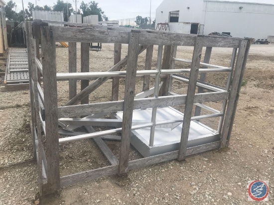 Elevated Aluminum Platform 6 ft x 4ft elevated 2 5 ft. steps not included.