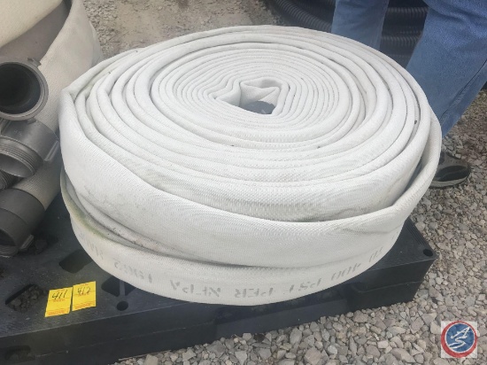 One 3 inch diameter fire hoses 400psi Approx 100 feet long