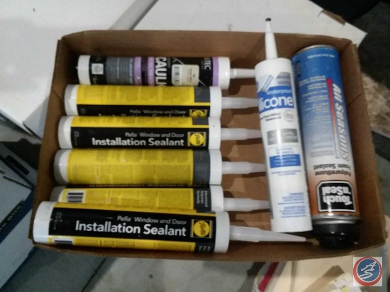 Flat containing; installation sealant, silicone and Touch n' Seal