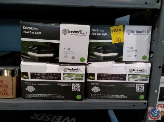 (4) TimberTech 5" LED deck lites post cap lights