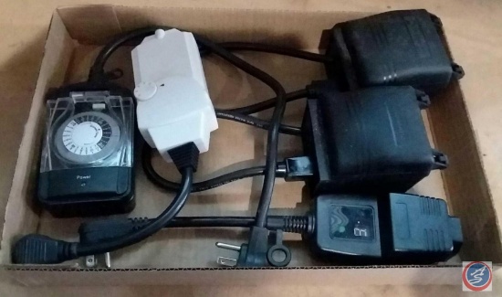 Flat containing assorted timers