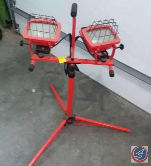 Work lights on stand