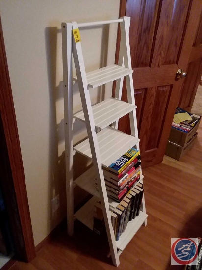 (2) 5-tiered ladder shelves (53"x18"x16") {{TWO TIMES THE MONEY}}