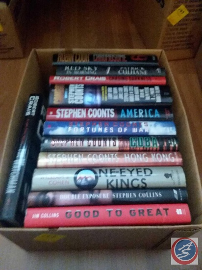 (11) hardback books including authors; Stephen Coonts, Robert Crais and more