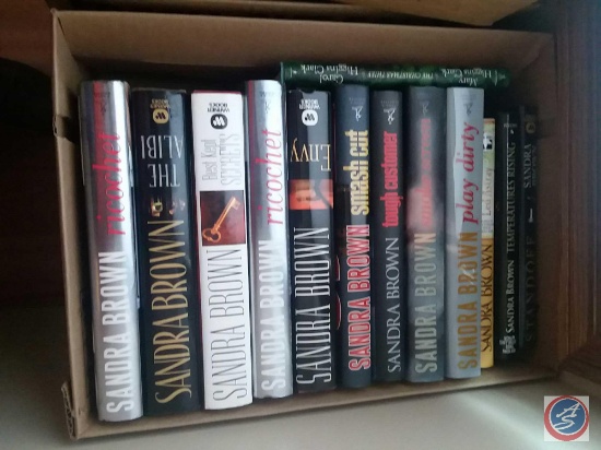 (13) hardback books including authors; Sandra Brown and Carol Higgins Clark