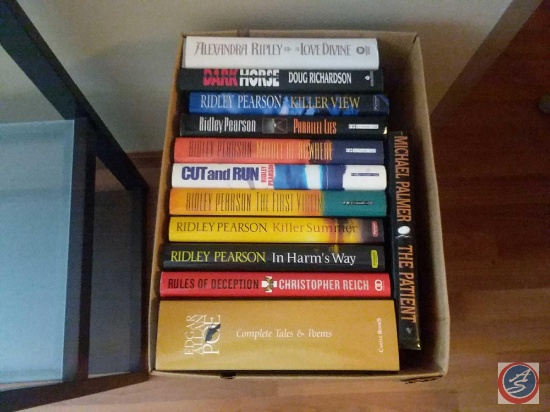(12) hardback books including authors; Ridley Pearson and more
