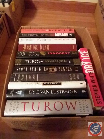 (12) hardback books including authors Scott Turow and more