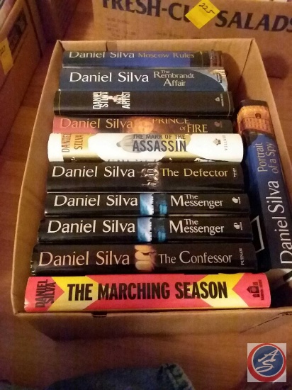 (11) Daniel Silva hardback books