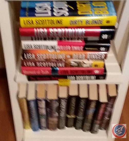 (17) hardback books including authors; Vince Flynn and Lisa Scottoline