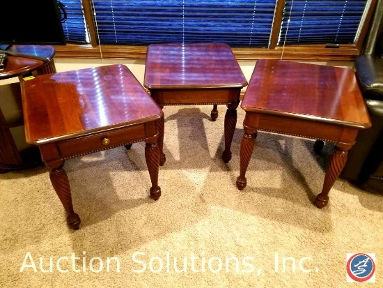 [3] Pennsylvania House wooden end tables - One w/ Drawer (24"x24"x27") {{SOLD 3x THE MONEY}}