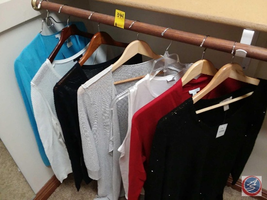 (8) brand new name brand ladies tops size large and extra large