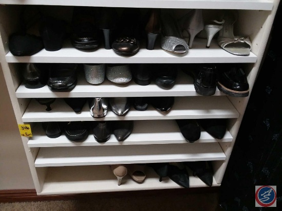 (18) pairs of ladies dress shoes size 8.5-9.5