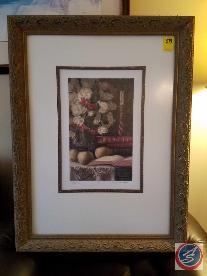 K. Haines Dench limited edition #191 of 195 "Wisdom I" framed and matted wall print (27.5"x36")