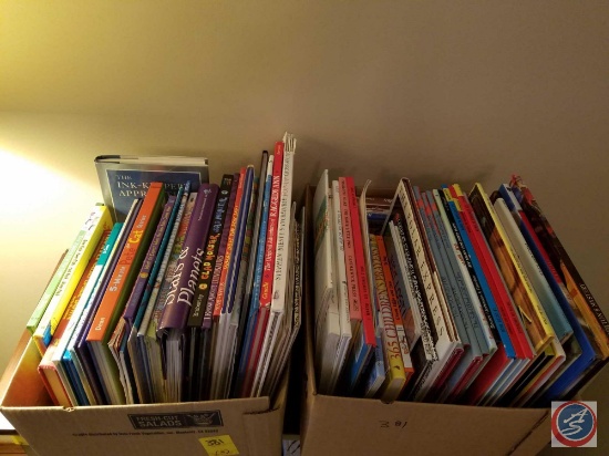 (2) boxes of assorted children's books including Dr. Seuss and more