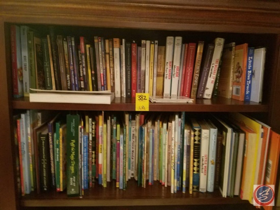 (2) shelves of assorted young reader's books