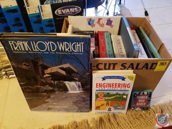 Box containing assorted craft books