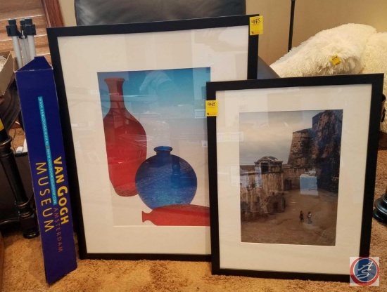 Framed competition photos- "A Study in Red and Blue" 26x34, framed competition photo "Morning