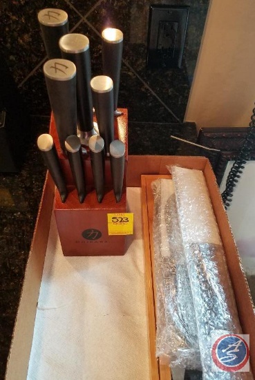 Ginsu carving set, Ginsu Chikara knife block with knives