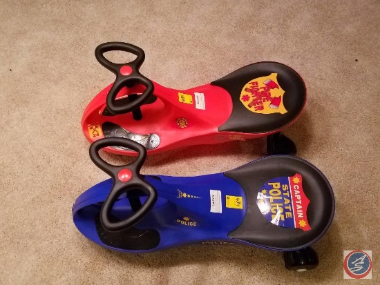 Trademark Games fire and police plastic children's scooters