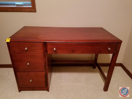 Legacy wood desk with 4 drawers (35"x49"x24")