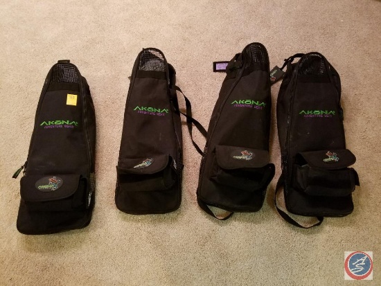 (4) Akona Adventure gear bags containing snorkel gear