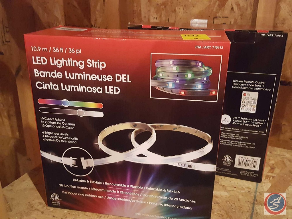 2) Intertek 36' indoor/outdoor LED lighting strips new in box {{SOLD 2x THE  MONEY}} | Estate & Personal Property Personal Property | Online Auctions |  Proxibid