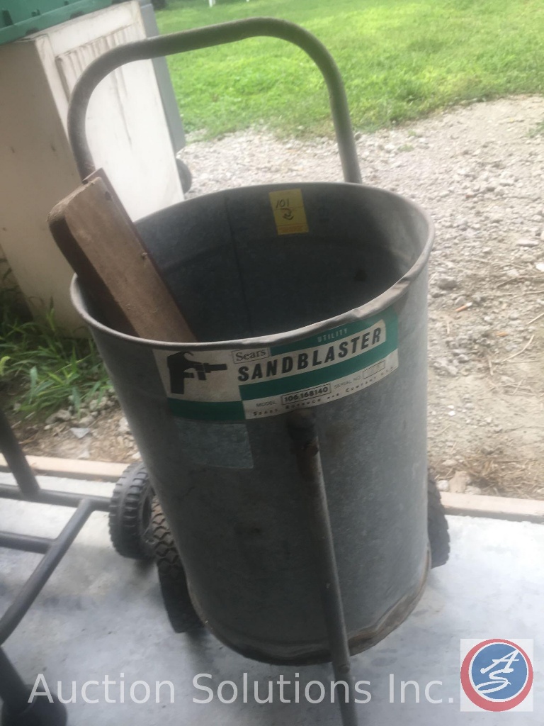 Sears Utility Sandblaster Barrel Model Number 106 168140 And Coleman Gas Powered Bug Zapper 2910800 Estate Personal Property Personal Property Online Auctions Proxibid